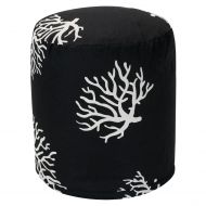 Majestic Home Goods Coral Indoor Outdoor Ottoman Pouf