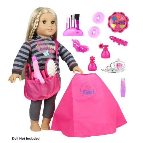  Click N Play Click n Play Doll Hair and Beauty Dress Up Accessory set, Perfect For 18 inch American Girl Dolls