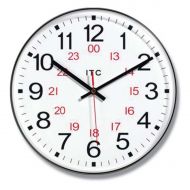 Infinity Instruments 1224 Hour 12-Inch Wall Clock