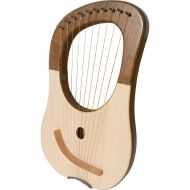 Mid-East 10-String Lyre Harp - Walnut
