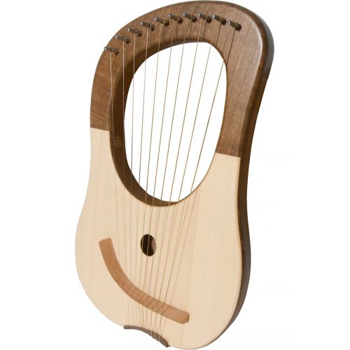  Mid-East 10-String Lyre Harp - Walnut