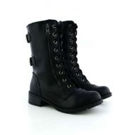 Soda Dome Mid Calf Height Womens Military  Combat Boots