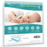 Baby Crib Mattress Protector Pad - The Softest Bamboo Rayon Fiber Quilted Terry - Waterproof & Hypoallergenic - Protect from Dust Mites & Mold - TRU Lite Bedding Crib Size