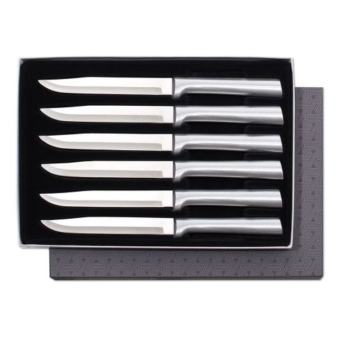 Rada Cutlery Utility Steak Knives Gift Set  Stainless Steel Blades With Aluminum Handles, Set of 6