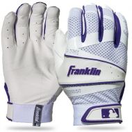 Franklin Sports Fastpitch Freeflex Series Batting Gloves - WhitePurple - Womens Large