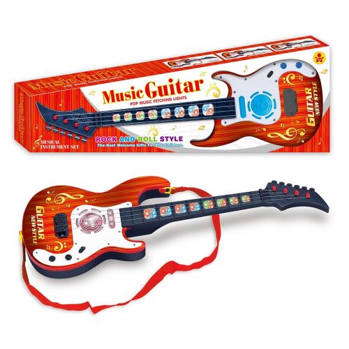  Walmart Children Electric Guitar Simulation Cute 4 String Music Guitar Kids Playing Guitar Musical Instruments Educational Toy 909A