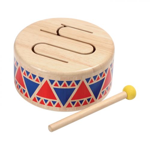 PlanToys Wooden Solid Drum Music Toy