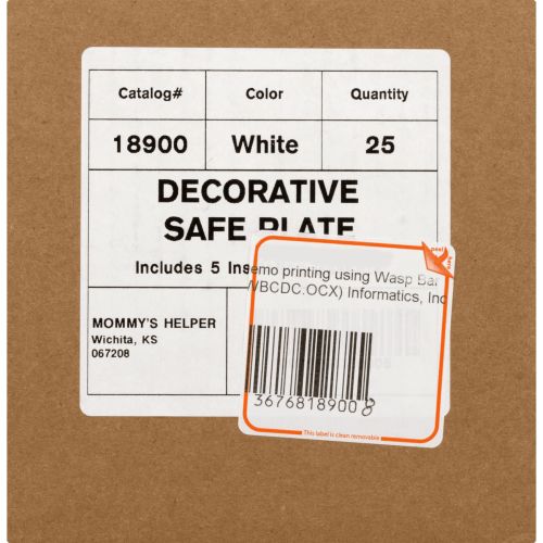  Mommys Helper Decorative Safe Plate, 25.0 CT