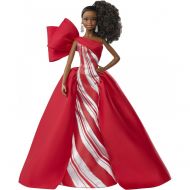 [아마존베스트]Barbie 2019 Holiday Doll, Brunette High Ponytail with Red & White Gown