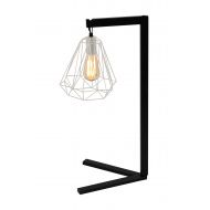 DecMode Decmode Contemporary 26 Inch Metal Wire Table Lamp With V-Shaped Base, Black