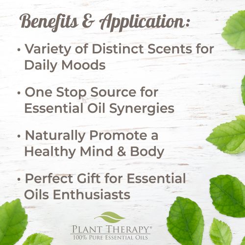  Plant Therapy Top 14 Essential Oil Synergies Set, 10 mL (13 fl. oz.) each, 100% Pure, Undiluted, Therapeutic Grade