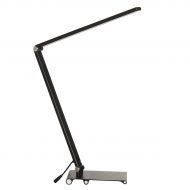 Imago Luce Dimming 6W LED Desk Lamp Light Adjustable Neck With USB Adapter Plug Black Silver