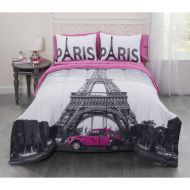 CASA Casa Photo Real Paris Eiffel Tower Bed in a Bag Bedding Set