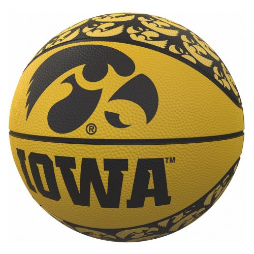  Logo Chairs Iowa Hawkeyes Repeating Logo Mini-Size Rubber Basketball