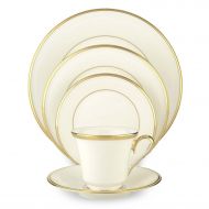 Lenox Eternal White Gold-Banded Bone China 5-Piece Place Setting, Service for 1