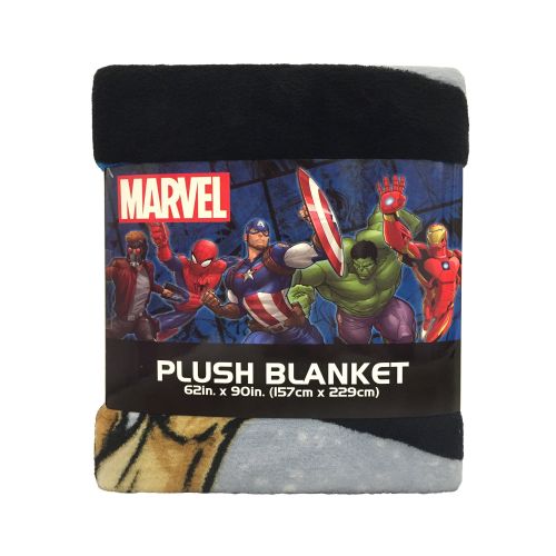 마블시리즈 Marvels Avengers 62 x 90 Plush Blanket, Kids Bedding