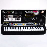 Unbrand 37 Key Small Electronic Keyboard Piano Musical Toy Mic Records for Children 3737 - Black