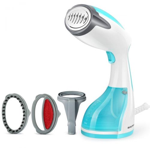  Beautural Garment Steamer Handheld Iron Clothes Steamer Portable Home and Travel Fabric Small Steamer 35s Heat Up with 260ml Removable Water Tank Vertically Horizontally Steam