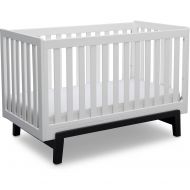 Delta Children Aster 3-in-1 Convertible Crib, Bianca White with Grey