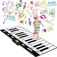 Keyboard Playmat 71 - 24 Keys Piano Play Mat - Piano Mat has Record, Playback, Demo, Play, Adjustable Vol. - Best Keyboard Piano Gift for Boys & Girls - Original - By Play22