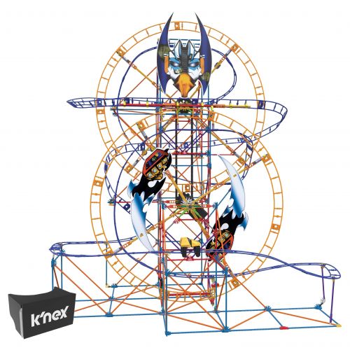 케이넥스 KNEX Thrill Rides  Bionic Blast Roller Coaster 809 Piece Building Set