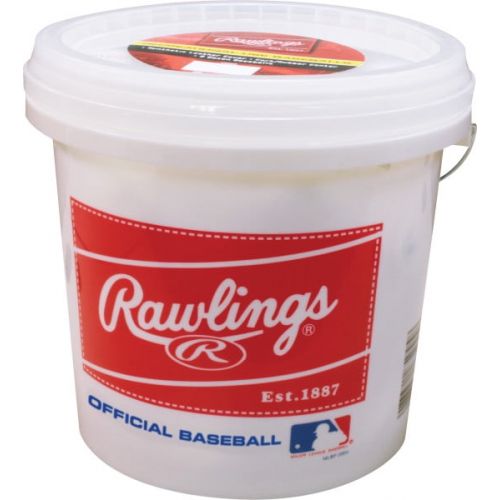 롤링스 Rawlings Official League Recreational Bucket, Bucket with 24 Baseballs, OLB3BUCK24