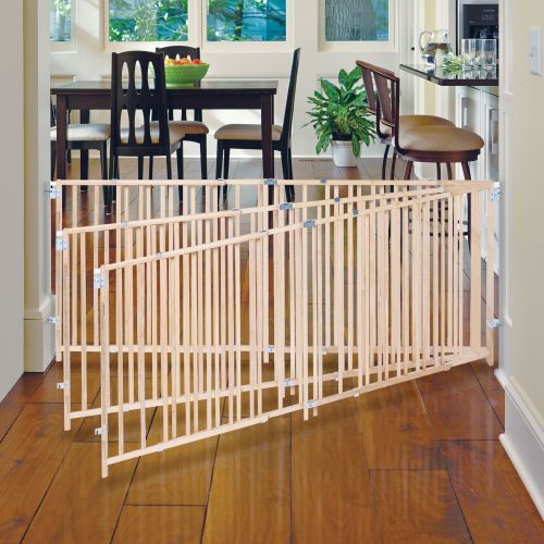  North States North State Natural Wood Extra Wide Swing Baby Gate, 60-103