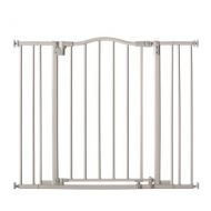 North States Arched Auto-Close Gate with Easy Step-Gray