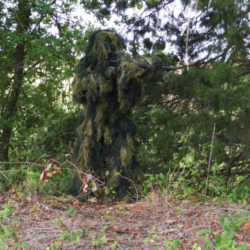  Red Rock Outdoor Company Red Rock 70915ML 5 Piece Lightweight Adult Woodland Ghillie Suit, MediumLarge