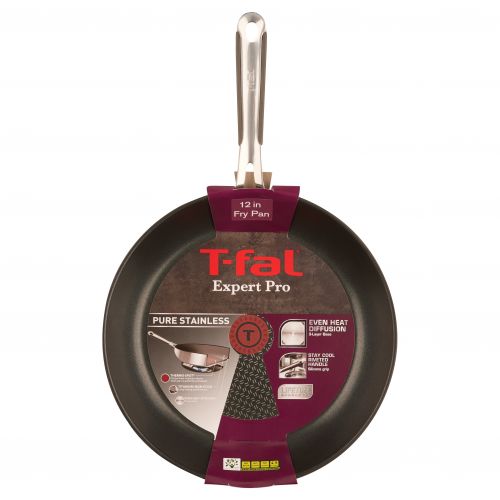 테팔 T-fal 12 Inch T-Fal Expert Pro Stainless Steel Fry Pan