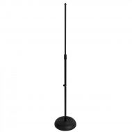 On-Stage MS7201B Round Base Mic Stand, Black
