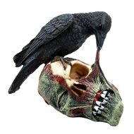 Atlantic Collectibles T Virus Infected Raven Crow Feeding on Zombie Flesh Decorative Figurine 4.25H