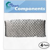 UpStart Components 4-Pack Replacement Sunbeam Humidifier Filter - Compatible Sunbeam HWF62 Air Purifier Filter