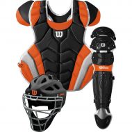 Wilson Sports Wilson C1K Intermediate Catchers Gear Kit, BlackOrange Intermediate