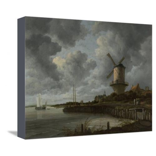  Art.com Windmill at Wijk Bij Duurstede Stretched Canvas Print Wall Art By Jacob Isaacksz Van Ruisdael