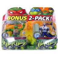 Playmates Teenage Mutant Ninja Turtles 2003 Raphael & Foot Gunner Action Figure Set [No Packaging]