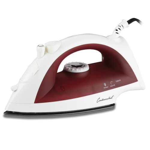  ContinentalElectric Non-Stick Plate 1200W Iron with 3-Way Auto Shut-Off