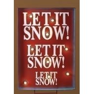 Roman 34 Lighted Let it Snow Christmas Sign Outdoor Decoration