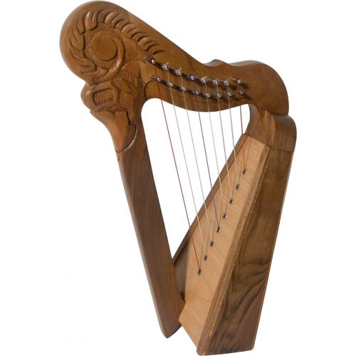 루즈벡 Roosebeck 8-String Perisian Style Harp - Walnut Wood