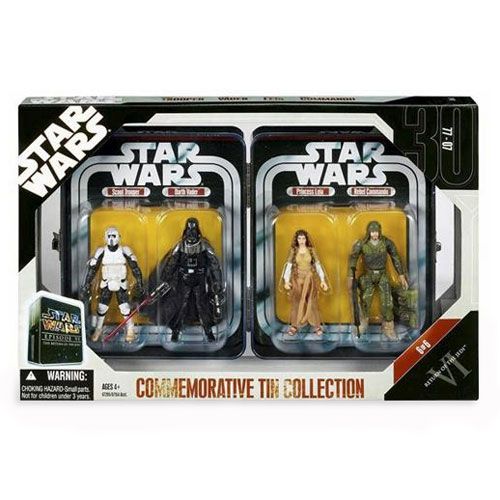 해즈브로 Hasbro Toys Star Wars Exclusives 2006 Episode VI Commemorative Tin Collection Action Figure Set