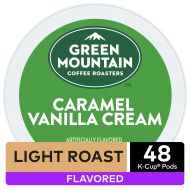 Green Mountain Coffee Caramel Vanilla Cream, Flavored Keurig K-Cup Pods, Light Roast, 48 Count