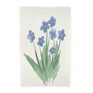 Simply Daisy, 30 x 60 inch, Pretty Little Flower Beach Towel, Light Blue