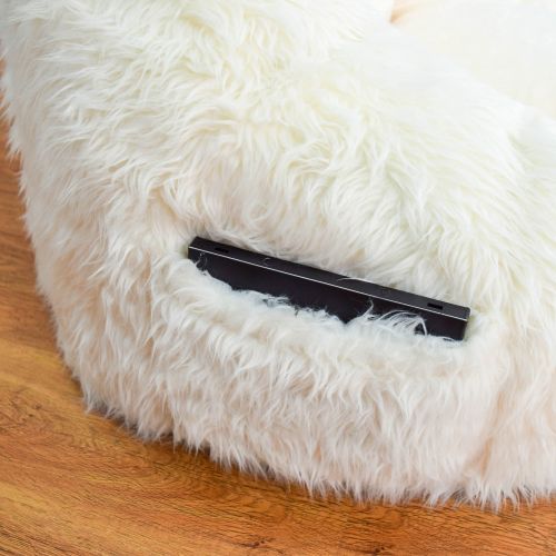  Ace Bayou Structured Tablet Fur Bean Bag Chair, Available in Multiple Colors