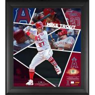 Mike Trout Los Angeles Angels 15 x 17 Impact Player Collage with a Piece of Game-Used Baseball - Limited Edition of 500 - Fanatics Authentic Certified