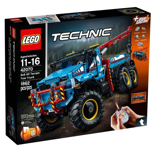  LEGO Technic 6x6 All Terrain Tow Truck 42070 (1,862 Pieces)