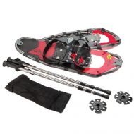 Thunder Bay Lightweight Aluminum-Alloy Large Adult Snowshoes and Poles