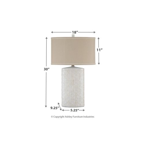  Signature Design by Ashley Shelvia L100374 Table Lamp