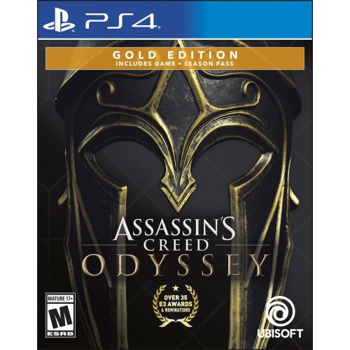  Assassins Creed Odyssey Steelbook Gold Edition, Ubisoft, PlayStation 4, 887256035907