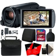 Teds Canon VIXIA HF R800 HD Camcorder Black with 64GB Memory Card and Accessory Kit
