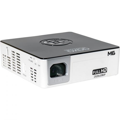  AAXA Technologies AAXA M6 Native 1080p HD LED DLP Mini Portable Projector with 1200 LED Lumens, HDMI, and Media Player for Business and Home Theater